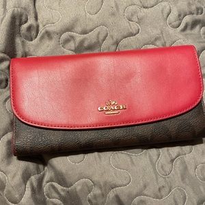 Coach trifold wallet